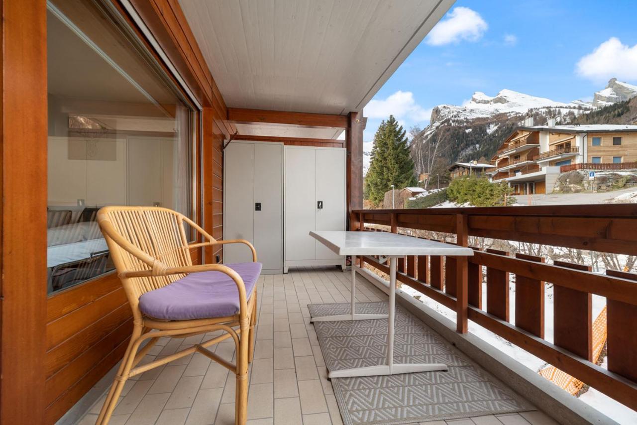 Charmant Studio Renove Situe Dans Les Bains D'Ovronnaz, Immeuble Les Sources Exteriör bild